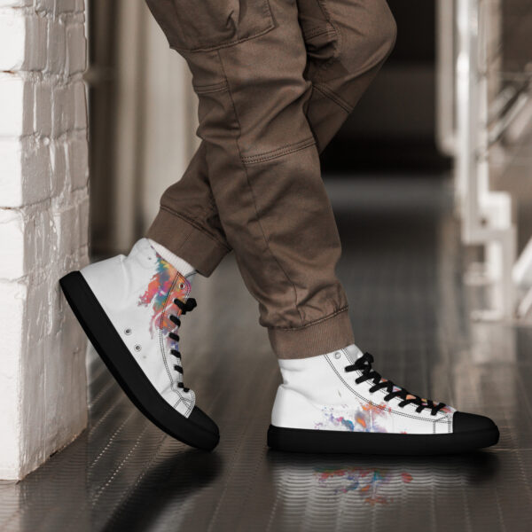 Jacee Men’s high top canvas shoes - Image 3