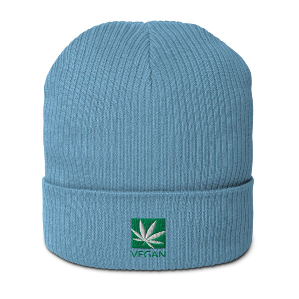 Jacee Vegan Organic ribbed beanie - Image 3