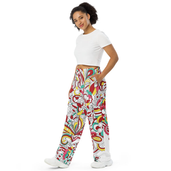 Jacee All-over print unisex wide-leg pants - Image 6