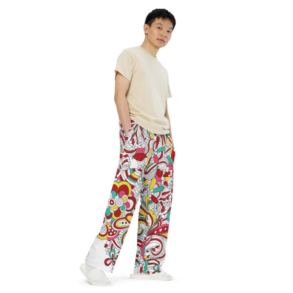 Jacee All-over print unisex wide-leg pants - Image 4