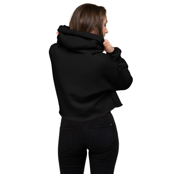 Trendy Branded Crop Hoodie - Image 3