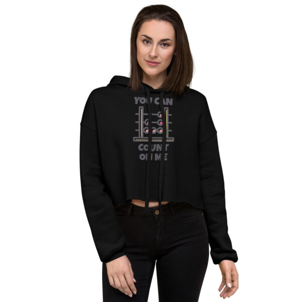 Trendy Branded Crop Hoodie - Image 2