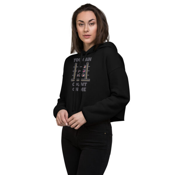 Trendy Branded Crop Hoodie - Image 4