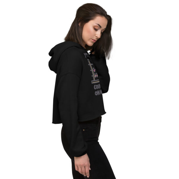 Trendy Branded Crop Hoodie - Image 5