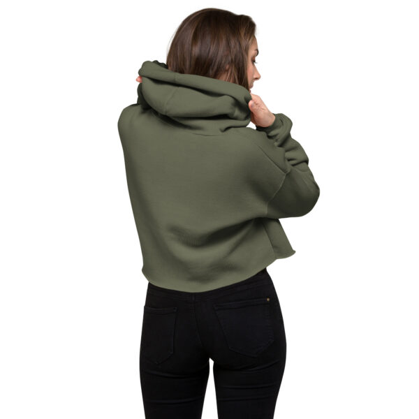 Trendy Branded Crop Hoodie - Image 7