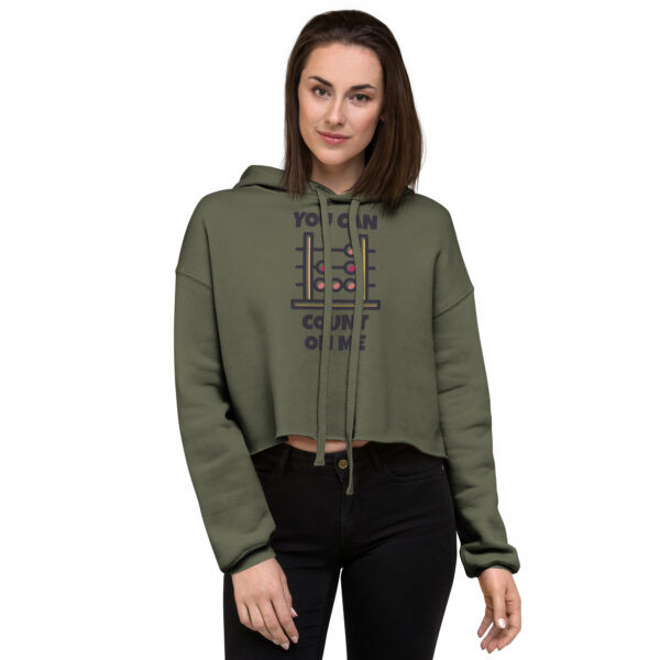 Trendy Branded Crop Hoodie - Image 6