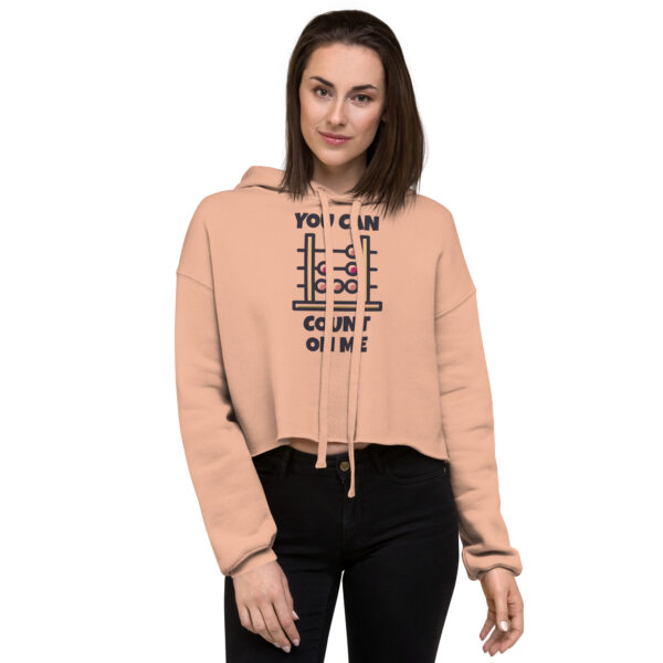 Trendy Branded Crop Hoodie