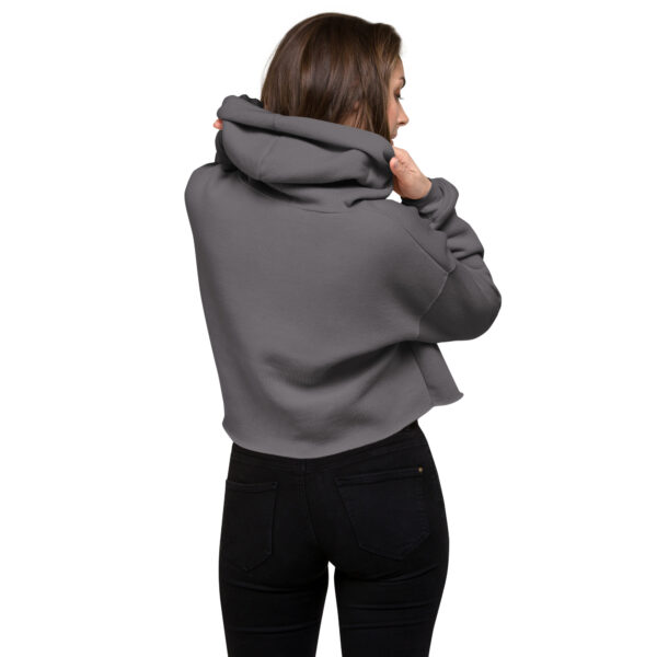 Trendy Branded Crop Hoodie - Image 11