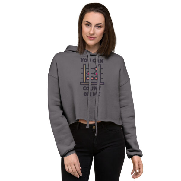 Trendy Branded Crop Hoodie - Image 10