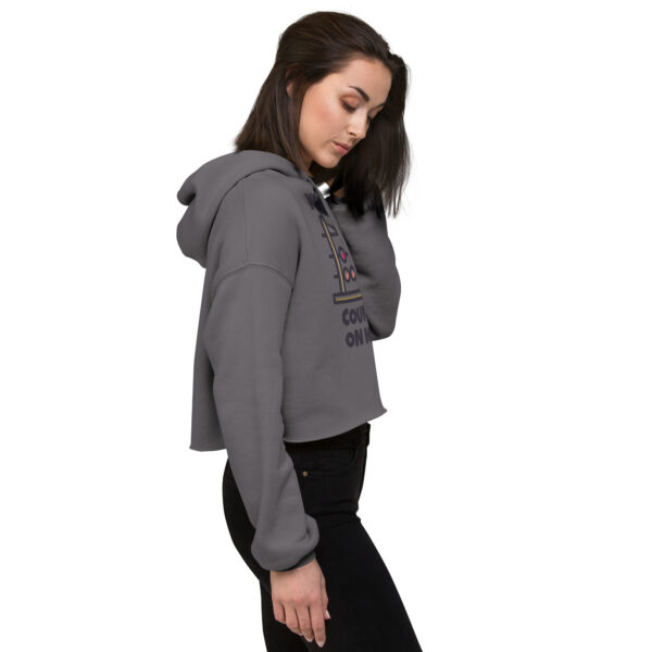 Trendy Branded Crop Hoodie - Image 13