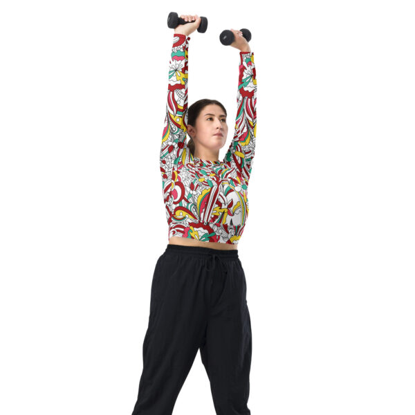 Jacee Recycled long-sleeve crop top - Image 5