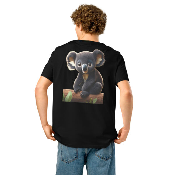 Unisex organic ribbed neck t-shirt - Image 5