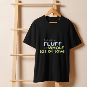 Unisex organic ribbed neck t-shirt