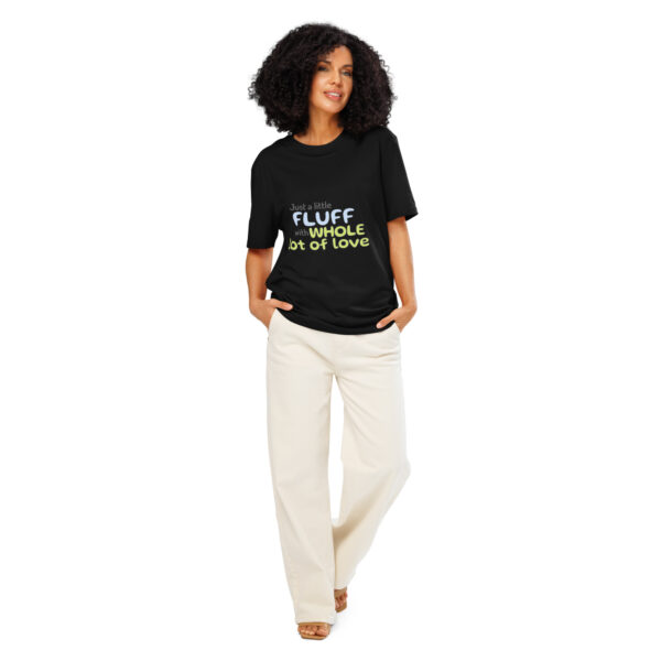 Unisex organic ribbed neck t-shirt - Image 2