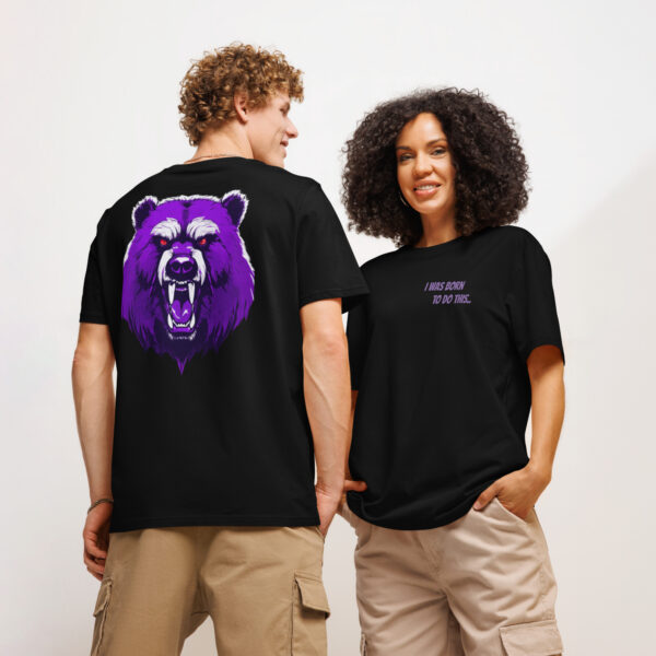 Trendy unisex organic ribbed neck t-shirt - Image 2
