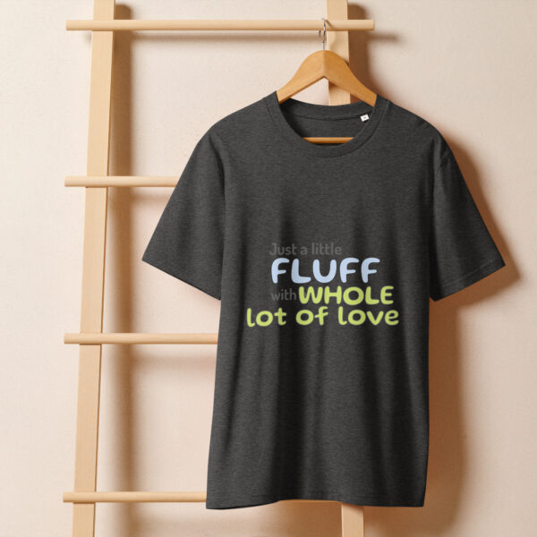 Unisex organic ribbed neck t-shirt - Image 7