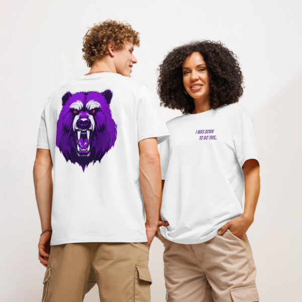 Trendy unisex organic ribbed neck t-shirt - Image 3