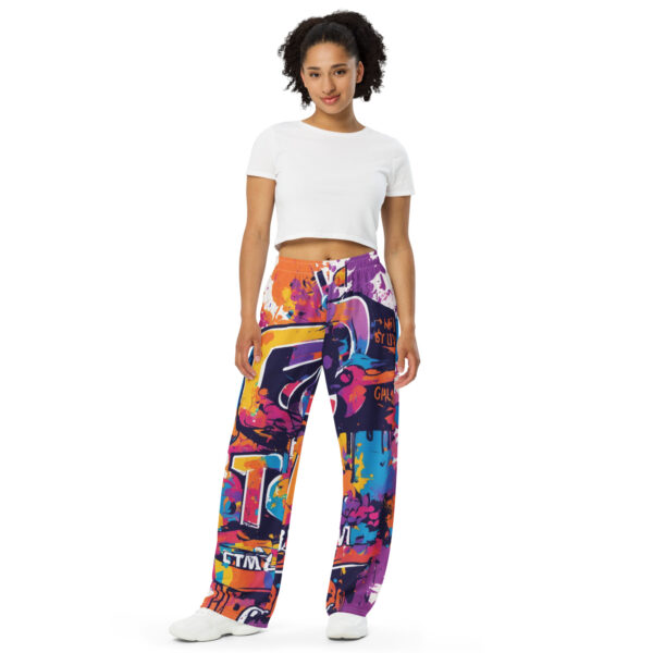 Jacee All-over print women wide-leg pants - Image 6