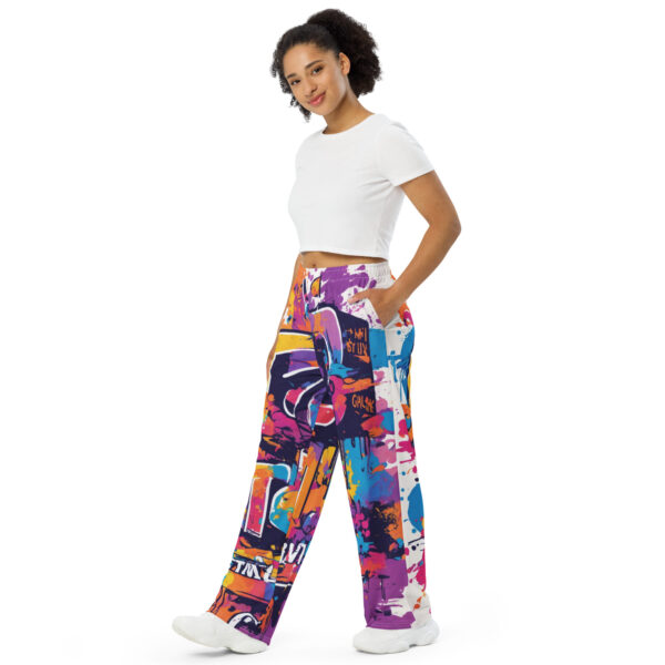 Jacee All-over print women wide-leg pants - Image 3