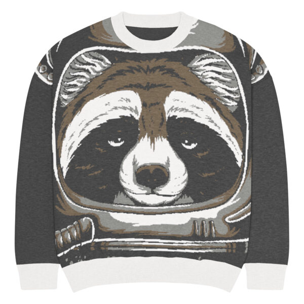 Relaxed fit knitted crew neck sweater