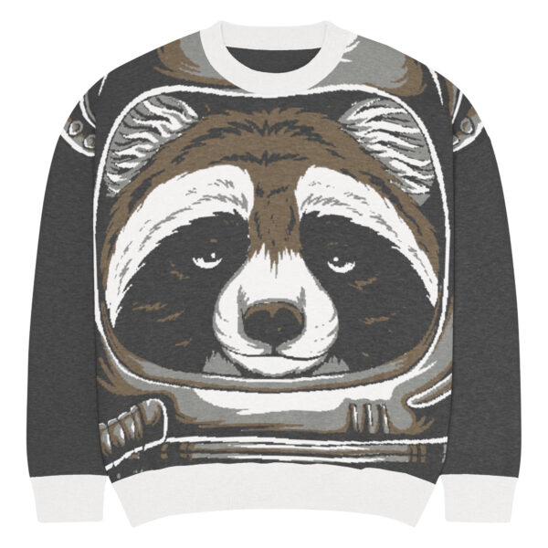 Relaxed fit knitted crew neck sweater - Image 3