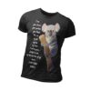 JACEE® Premium Cotton Unisex T-Shirt – Koala Print (Black) - XL