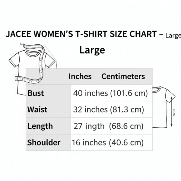 JACEE® Women's Black Graphic Tee - Premium Cotton Casual Top - Image 7