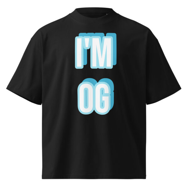 JACEE Unisex organic oversized high neck t-shirt - Image 8