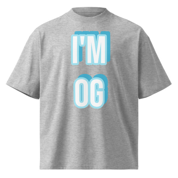 JACEE Unisex organic oversized high neck t-shirt - Image 12