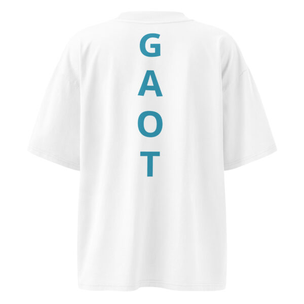 JACEE Unisex organic oversized high neck t-shirt - Image 3