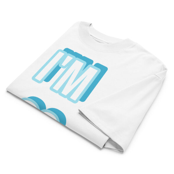 JACEE Unisex organic oversized high neck t-shirt - Image 2