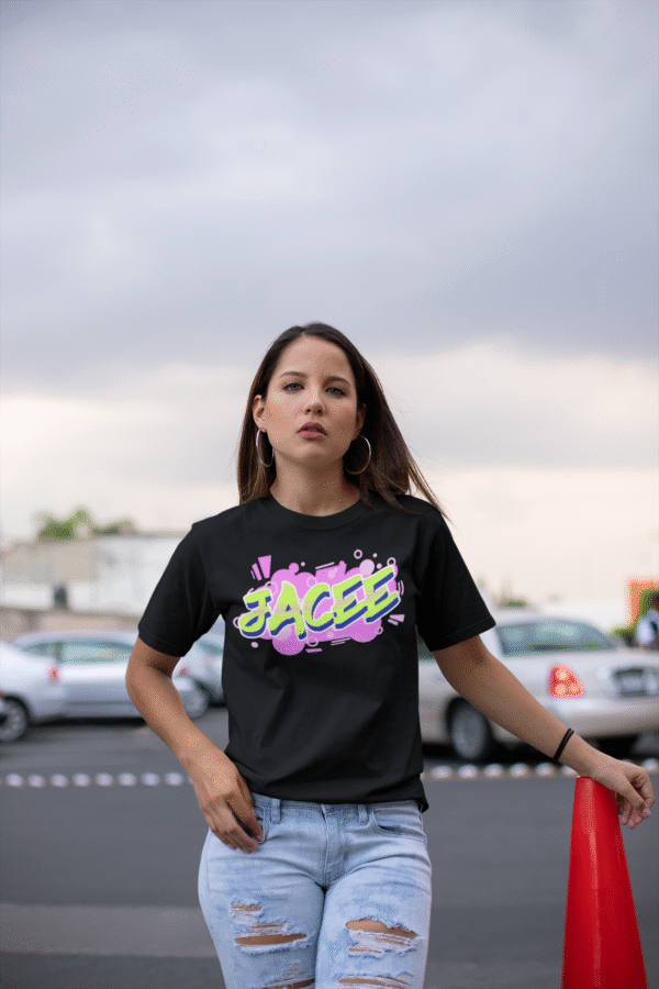 JACEE® Women's Black Graphic Tee - Premium Cotton Casual Top - Image 6