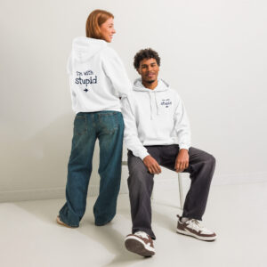 Trendy Unisex garment-dyed hoodie