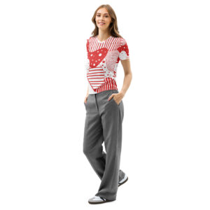 Trendy Women’s cotton crew neck t-shirt